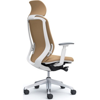 シルフィー可動肘 背クッションEXハイ ホワイトボディ ハンガー無 ランバー無 アルミ脚 オカムラ(岡村製作所)