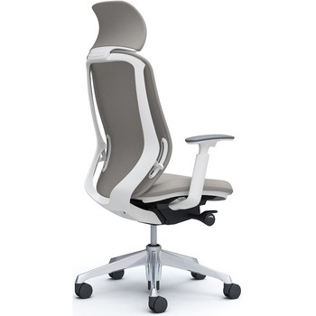 シルフィー可動肘 背クッションEXハイ ホワイトボディ ハンガー無 ランバー無 アルミ脚 オカムラ(岡村製作所)