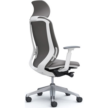 シルフィー可動肘 背クッションEXハイ ホワイトボディ ハンガー無 ランバー無 アルミ脚 オカムラ(岡村製作所)