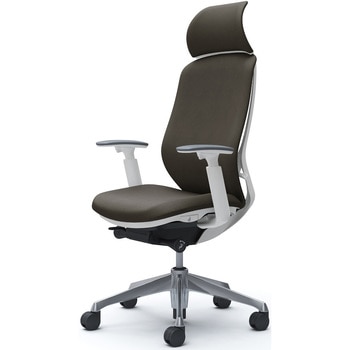 シルフィー可動肘 背クッションEXハイ ホワイトボディ ハンガー無 ランバー無 アルミ脚 オカムラ(岡村製作所)