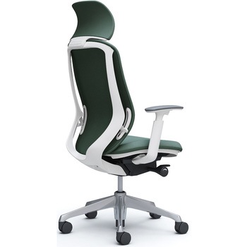 シルフィー可動肘 背クッションEXハイ ホワイトボディ ハンガー無 ランバー無 アルミ脚 オカムラ(岡村製作所)