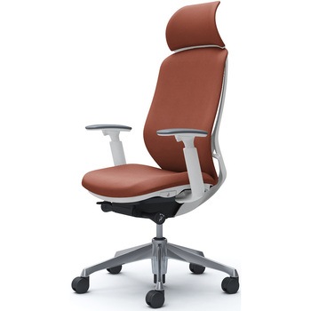 シルフィー可動肘 背クッションEXハイ ホワイトボディ ハンガー無 ランバー無 アルミ脚 オカムラ(岡村製作所)