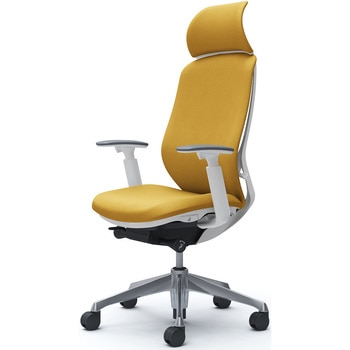 シルフィー可動肘 背クッションEXハイ ホワイトボディ ハンガー無 ランバー無 アルミ脚 オカムラ(岡村製作所)