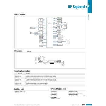AAEON UP2(UPスクエア/UP square) Intel(R) Celeron(TM) N3350 - 4GBメモリ+32 GB eMMCモデル UPS-APLC2F-0432 AAEON