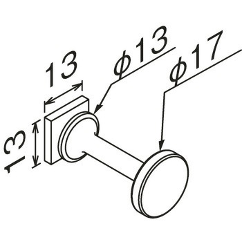スリムレールフック用フック ベルク