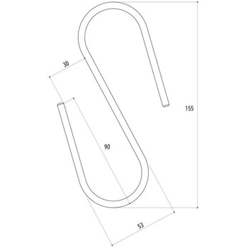 外れにくいクロームSフック ハイロジック