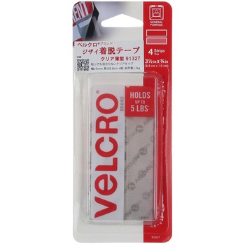 ベルクロ ジザイ着脱テープ クリア薄型 ハイロジック