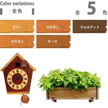 水性木材保護 水性木部保護塗料(木目を活かした半透明着色仕上げ) カンペハピオ