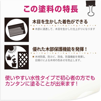 水性木材保護 水性木部保護塗料(木目を活かした半透明着色仕上げ) カンペハピオ