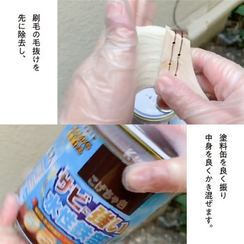 水性鉄部用 水性塗料 (つやあり) サビの上から直接塗れる高性能鉄部用塗料 カンペハピオ
