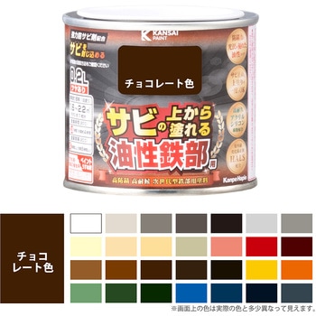 油性鉄部用S 油性塗料 (つやあり) サビの上から直接塗れる高性能鉄部用塗料 カンペハピオ