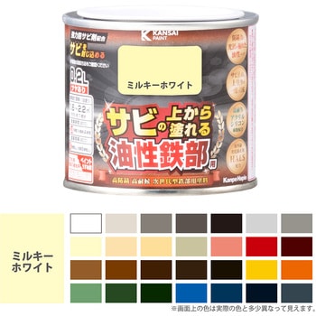 油性鉄部用S 油性塗料 (つやあり) サビの上から直接塗れる高性能鉄部用塗料 カンペハピオ