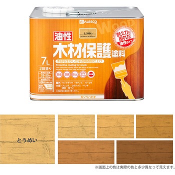 油性木材保護 油性木部保護塗料(木目を活かした半透明着色仕上げ) カンペハピオ