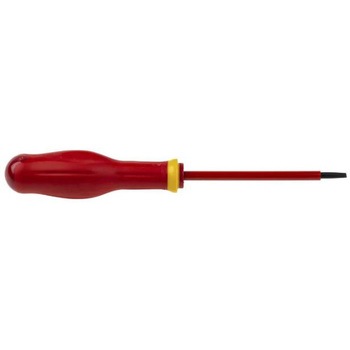 Facom スクリュードライバ， フラット， チップサイズ：0.8x4mm， VDE/1000V認証あり， AT4X100VE FACOM