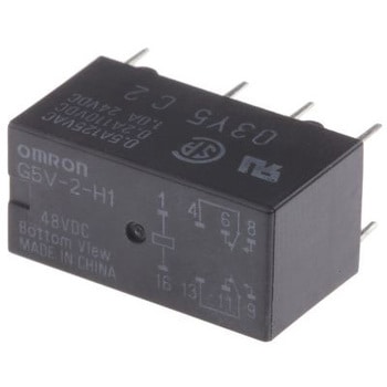 ミニリレー (汎用・ローコスト・2極信号用リレー) G5V-2 omron(オムロン)