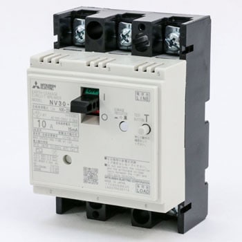 NV30-CS 3P 10A 100-230V 15MA WW 漏電遮断器 高調波・サージ対応形 NV