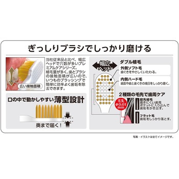 プレミアムケアハブラシ・6列レギュラー エビス(歯ブラシ)