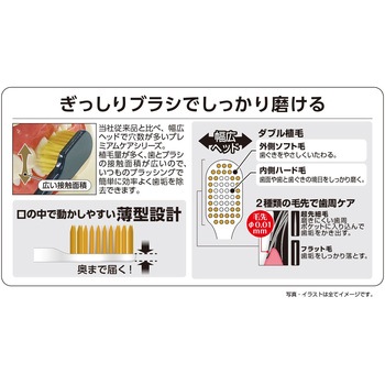 プレミアムケアハブラシ・6列ラージ エビス(歯ブラシ)