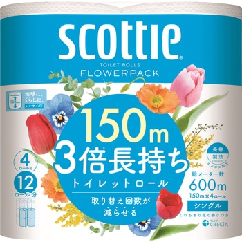 スコッティ フラワーパック 3倍長持ち 日本製紙クレシア