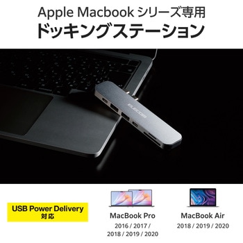 ドッキングステーション ハブ 6-in-1 PD 55W出力 Type-C×1 USB-A×1 HDMI×1 4極ミニ×1 エレコム