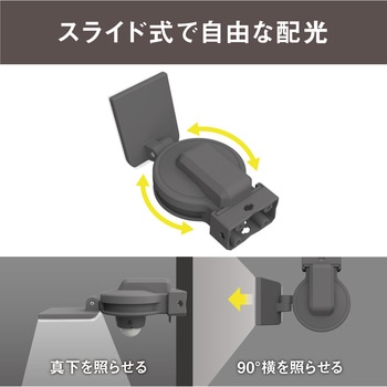 7.5W×1灯スライド型LEDセンサーライト ムサシ