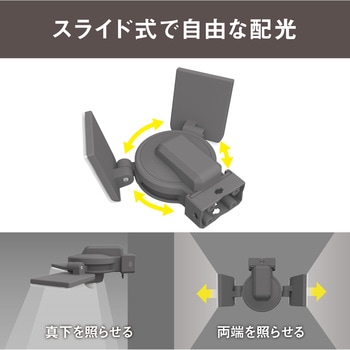 7.5W×2灯スライド型LEDセンサーライト ムサシ