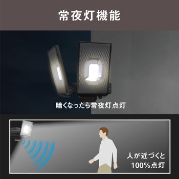 LED-AC2050 12.5W×2灯スライド型LEDセンサーライト 1個 ムサシ 【通販