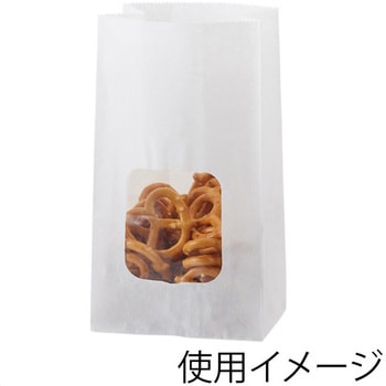 窓付耐油角底袋 HEIKO