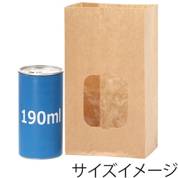 窓付耐油角底袋 HEIKO