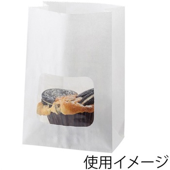 窓付耐油角底袋 HEIKO