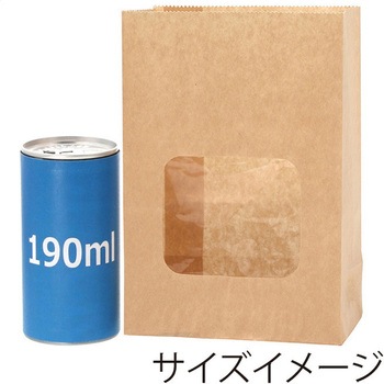 窓付耐油角底袋 HEIKO
