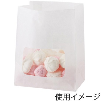 窓付耐油角底袋 HEIKO