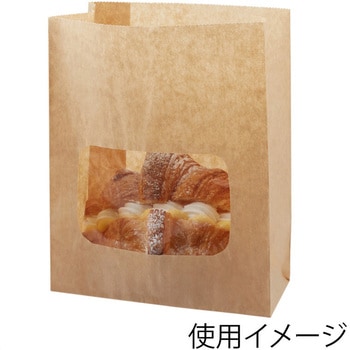 窓付耐油角底袋 HEIKO