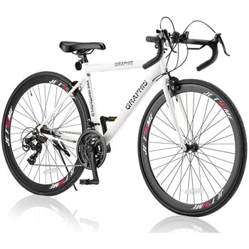 ロードバイク 700C シマノ 自転車 ライト 21段変速 ブラック／ホワイトブラックホワイト2色選択可能