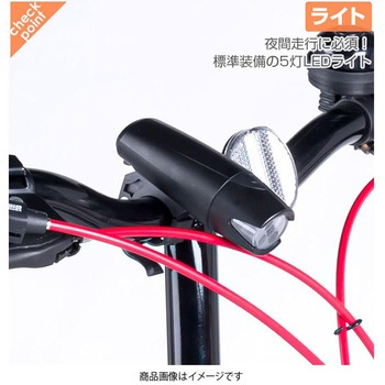 折りたたみ自転車 本体 ライト、鍵、カゴ付き ワインレッド 6段変速 折りたたみ自転車 本体 ライト、鍵、カゴ付き ワインレッド 6段変速