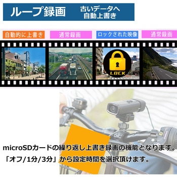 自転車用ドライブレコーダー FHDモデル RAMASU(ラマス)