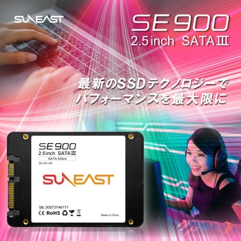 SE90025ST-512G 内蔵SSD SATA 512GB 高速 大容量 1台 SUNEAST