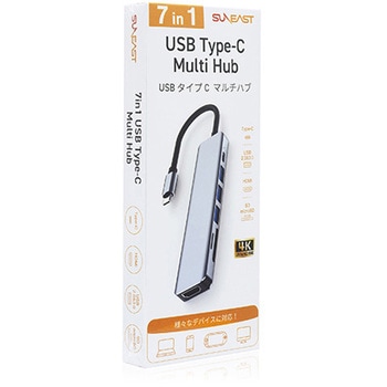 USB TypeC 多機能ハブ HDMI SDカード USB3.2 PD給電 SUNEAST(サンイースト)
