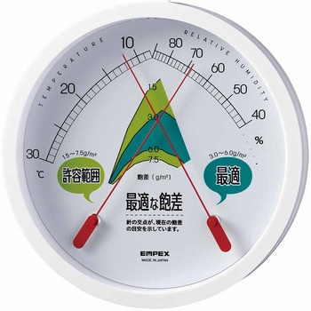 最適な飽差 温度・湿度計 エンペックス気象計