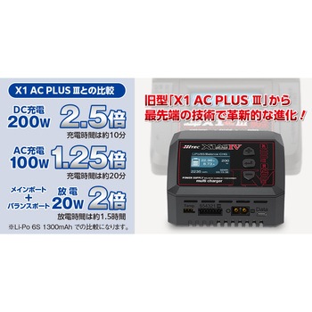AC/DC 充・放電器[ マルチチャージャー X1 ACプラス Ⅳ ]Multi charger X1 AC PLUS Ⅳ ハイテックマルチプレックスジャパン