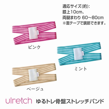 ulretch(ゆるレッチ) ゆるトレ骨盤ストレッチバンド ピンク アルファックス