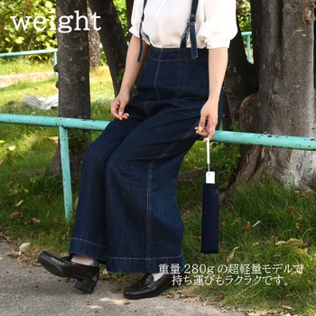 折りたたみ傘 ヌヴィレ 53cm 自動開閉 ポンジ ブラック スギハラ(SUGIHARA)