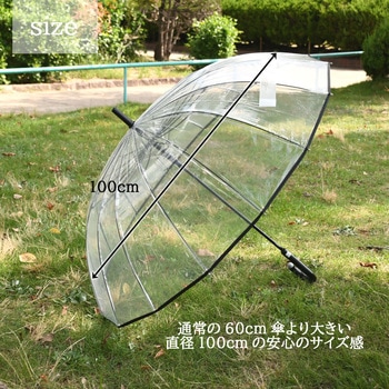 傘 60cm ジャンプ カラーグラス16本骨 ブラック スギハラ(SUGIHARA)