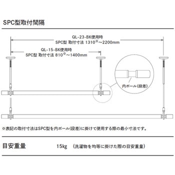 室内用ホスクリーンSPC型ポールのみ GIKEN(川口技研)