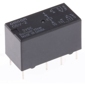 ミニリレー (汎用・ローコスト・2極信号用リレー) G5V-2 omron(オムロン)