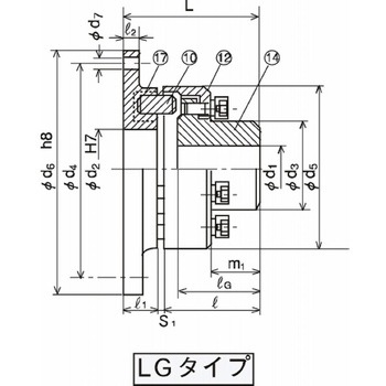 チャンカップリング ノーメックス(R)シリーズ LGタイプ 三ツ星ベルト
