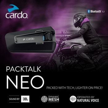 PTN00001 バイク用インカム PACKTALK NEO Cardo(カルド) 寸法46×84×23mm PTN00001 - 【通販モノタロウ】