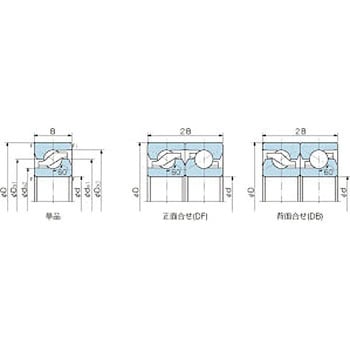 フラッシュグラウンド ボールねじサポート用軸受 TAB系 NACHI(不二越)