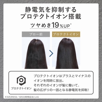 ヘアドライヤー プロテクトイオン 軽量 小型 静電気抑制 高性能フィルター お手入れ簡単 水洗いOK ラク抜きプラグ Nobby by TESCOM テスコム