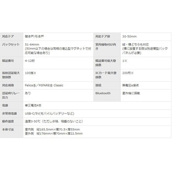 Flassa 1J 後付けスマートロック【アプリ対応/現状回復タイプ】 EPIC